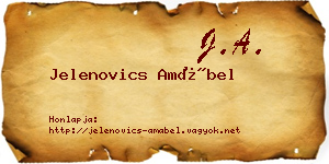 Jelenovics Amábel névjegykártya